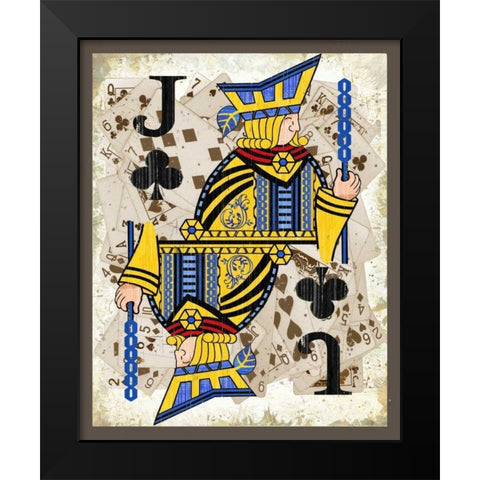 Jacks Black Modern Wood Framed Art Print by Phillips, Anita