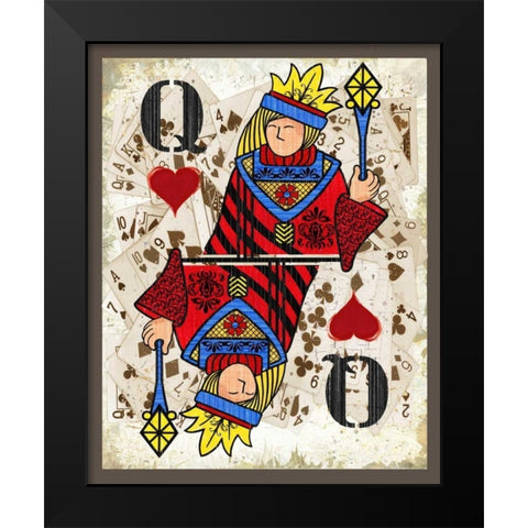 Queens Black Modern Wood Framed Art Print by Phillips, Anita