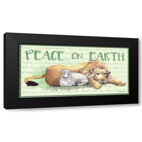Peace on Earth II Black Modern Wood Framed Art Print by Phillips, Anita