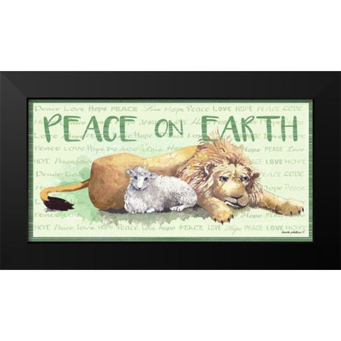 Peace on Earth II Black Modern Wood Framed Art Print by Phillips, Anita