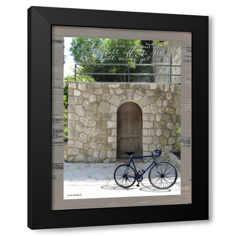 If You Are Afraid Black Modern Wood Framed Art Print with Double Matting by Phillips, Anita