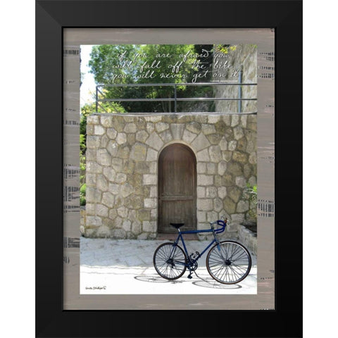 If You Are Afraid Black Modern Wood Framed Art Print by Phillips, Anita