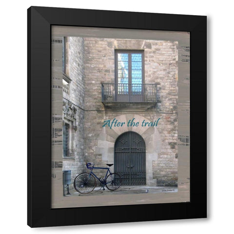After the Trail Black Modern Wood Framed Art Print with Double Matting by Phillips, Anita
