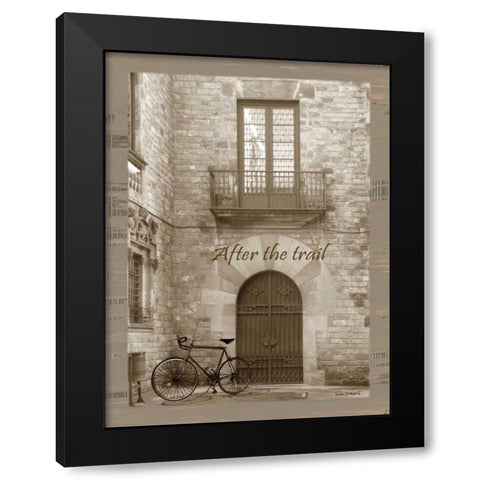 After the Trail Sepia Black Modern Wood Framed Art Print with Double Matting by Phillips, Anita