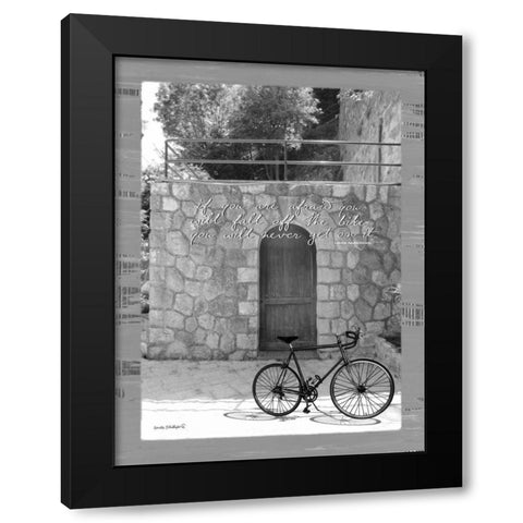 If You Are Afraid BandW Black Modern Wood Framed Art Print with Double Matting by Phillips, Anita