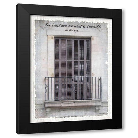 Windows of the World I Black Modern Wood Framed Art Print with Double Matting by Phillips, Anita