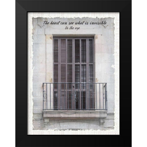 Windows of the World I Black Modern Wood Framed Art Print by Phillips, Anita