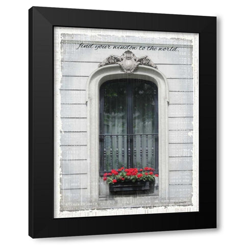 Windows of the World III Black Modern Wood Framed Art Print with Double Matting by Phillips, Anita