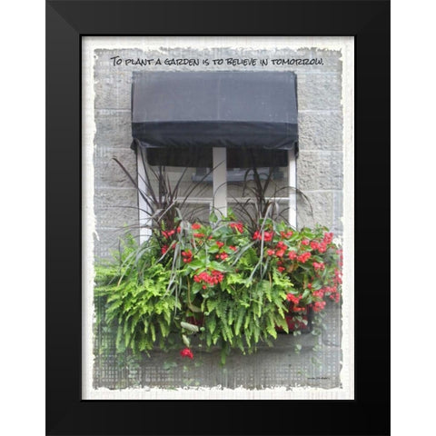 Windows of the World IV Black Modern Wood Framed Art Print by Phillips, Anita