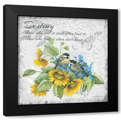 Destiny Black Modern Wood Framed Art Print by Phillips, Anita