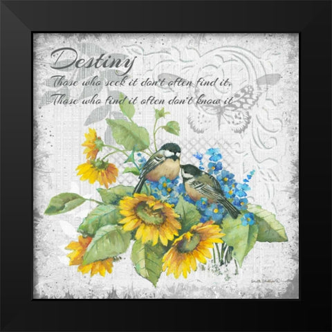 Destiny Black Modern Wood Framed Art Print by Phillips, Anita