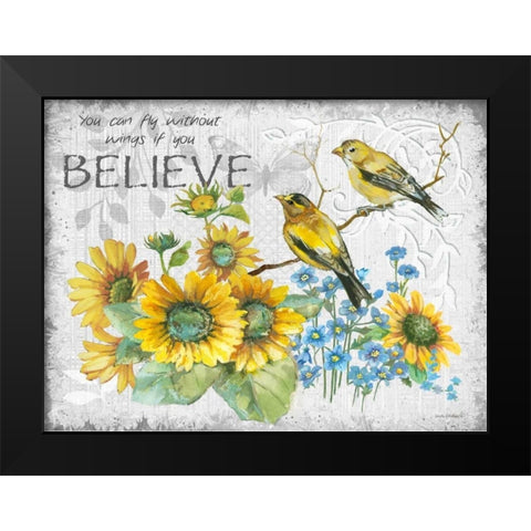 Blessed Black Modern Wood Framed Art Print by Phillips, Anita