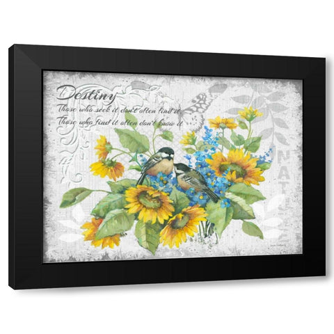 Destiny Black Modern Wood Framed Art Print by Phillips, Anita