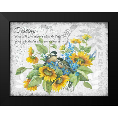 Destiny Black Modern Wood Framed Art Print by Phillips, Anita