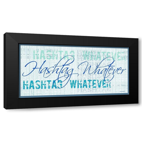 Whatever II Black Modern Wood Framed Art Print with Double Matting by Phillips, Anita