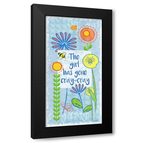 Girl Poster Black Modern Wood Framed Art Print with Double Matting by Phillips, Anita