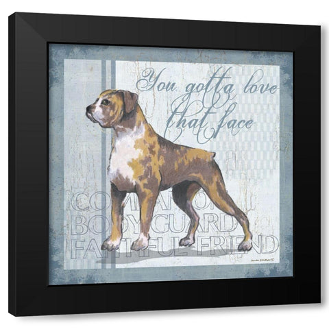 Love That Face II Black Modern Wood Framed Art Print with Double Matting by Phillips, Anita