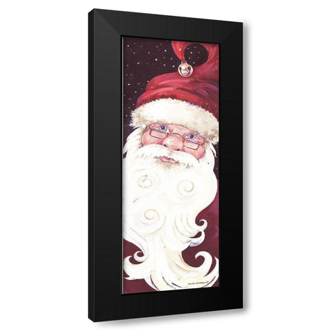 Santa Long Black Modern Wood Framed Art Print by Phillips, Anita