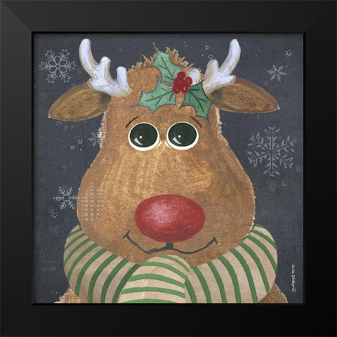 Rudolf Black Modern Wood Framed Art Print by Phillips, Anita