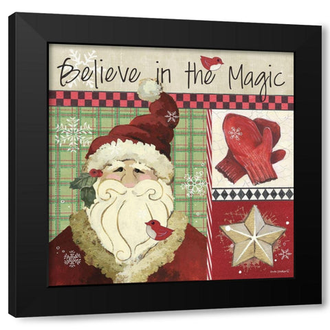 Believe Black Modern Wood Framed Art Print with Double Matting by Phillips, Anita
