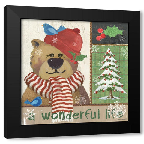 Wonderful Life Black Modern Wood Framed Art Print by Phillips, Anita
