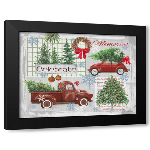 Nostalgia I Black Modern Wood Framed Art Print with Double Matting by Phillips, Anita