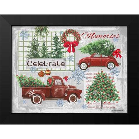 Nostalgia I Black Modern Wood Framed Art Print by Phillips, Anita