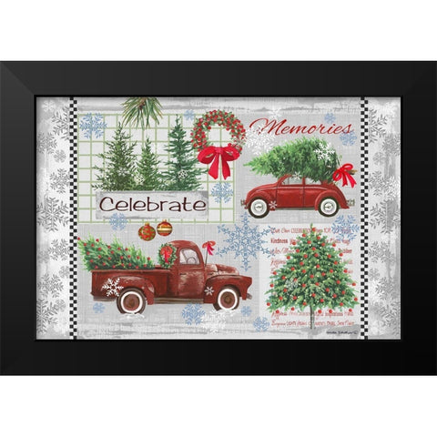 Nostalgia IV Black Modern Wood Framed Art Print by Phillips, Anita