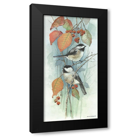 New Chickadee I Black Modern Wood Framed Art Print by Phillips, Anita