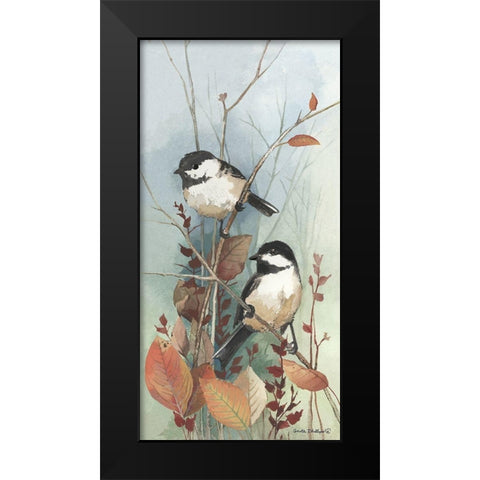 New Chickadee II Black Modern Wood Framed Art Print by Phillips, Anita