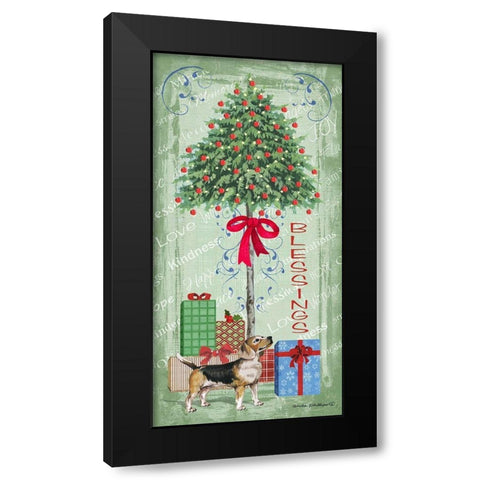 Half Tree II Black Modern Wood Framed Art Print with Double Matting by Phillips, Anita