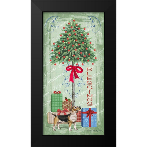 Half Tree II Black Modern Wood Framed Art Print by Phillips, Anita