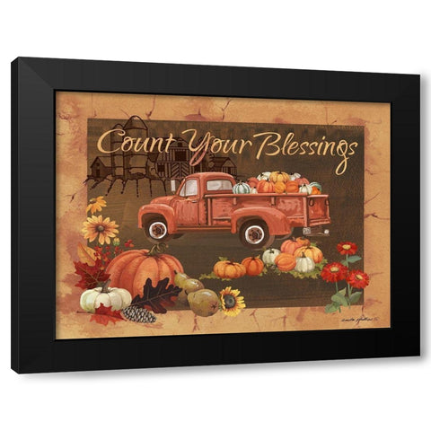 Count Your Blessings IV Black Modern Wood Framed Art Print by Phillips, Anita