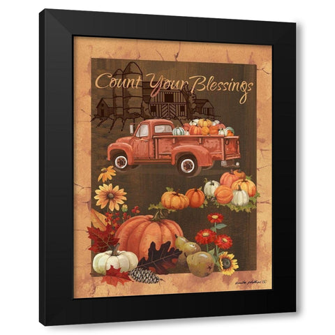 Count Your Blessings VI Black Modern Wood Framed Art Print by Phillips, Anita