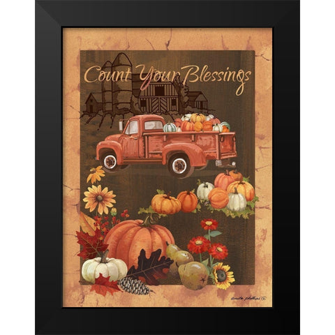 Count Your Blessings VI Black Modern Wood Framed Art Print by Phillips, Anita