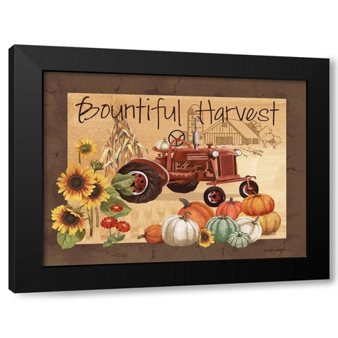 Bountiful Harvest Black Modern Wood Framed Art Print with Double Matting by Phillips, Anita