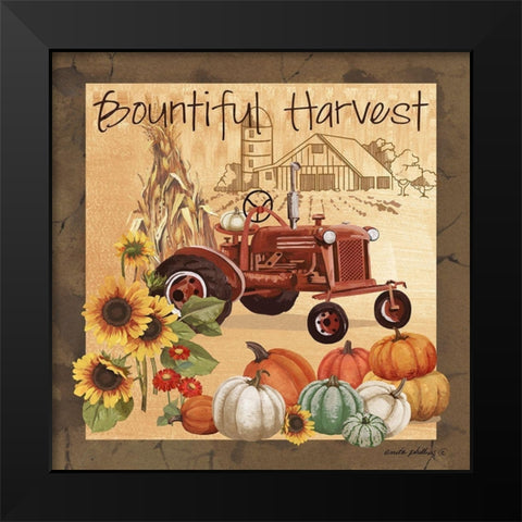 Bountiful Harvest II Black Modern Wood Framed Art Print by Phillips, Anita