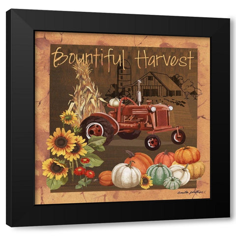 Bountiful Harvest V Black Modern Wood Framed Art Print by Phillips, Anita