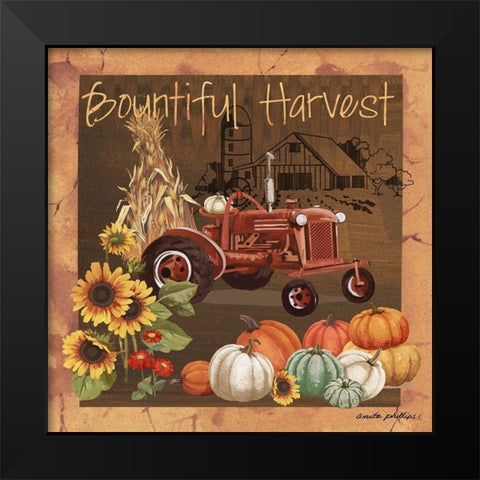 Bountiful Harvest V Black Modern Wood Framed Art Print by Phillips, Anita