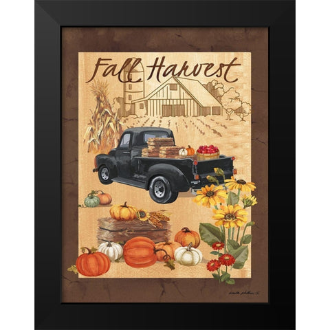 Fall Harvest III Black Modern Wood Framed Art Print by Phillips, Anita