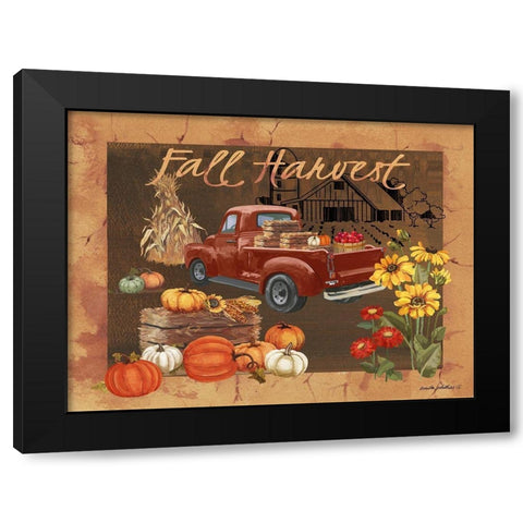 Fall Harvest IV Black Modern Wood Framed Art Print by Phillips, Anita