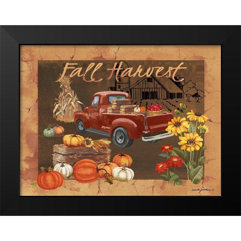 Fall Harvest IV Black Modern Wood Framed Art Print by Phillips, Anita