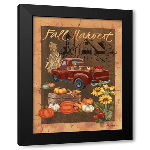 Fall Harvest VI Black Modern Wood Framed Art Print with Double Matting by Phillips, Anita