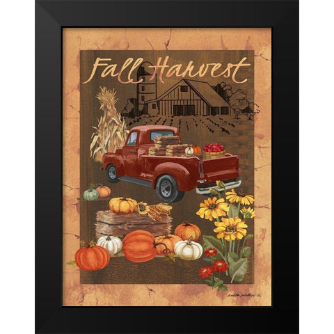 Fall Harvest VI Black Modern Wood Framed Art Print by Phillips, Anita