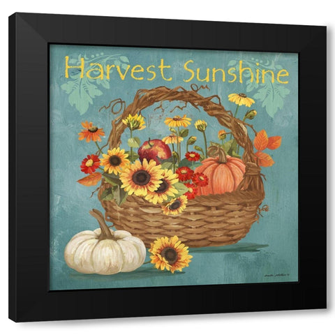 Harvest Sunshine Black Modern Wood Framed Art Print with Double Matting by Phillips, Anita