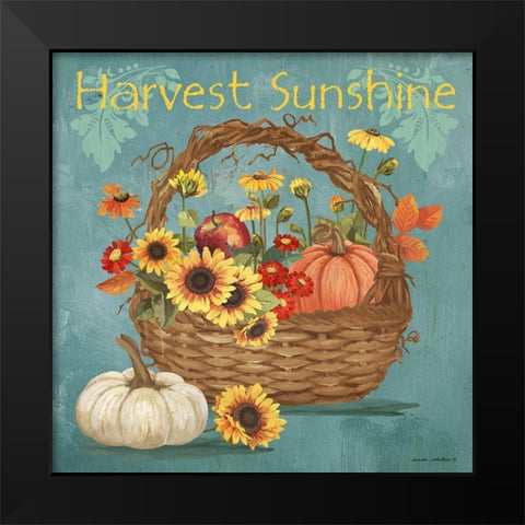 Harvest Sunshine Black Modern Wood Framed Art Print by Phillips, Anita