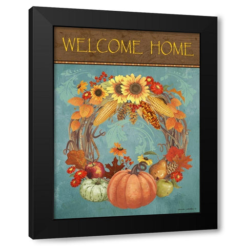 Welcome Home Black Modern Wood Framed Art Print by Phillips, Anita