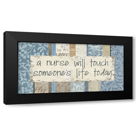 Someones Life Black Modern Wood Framed Art Print with Double Matting by Phillips, Anita