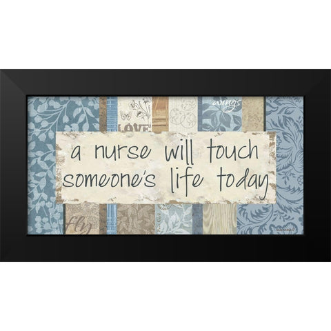 Someones Life Black Modern Wood Framed Art Print by Phillips, Anita