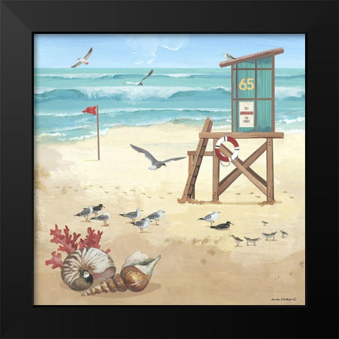 Lifeguard I Black Modern Wood Framed Art Print by Phillips, Anita